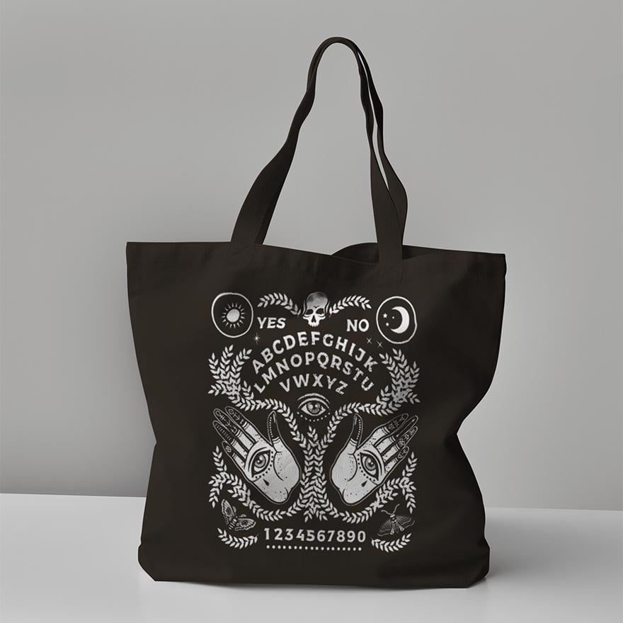 Woven Deluxe Tote Bag Black (DTG)